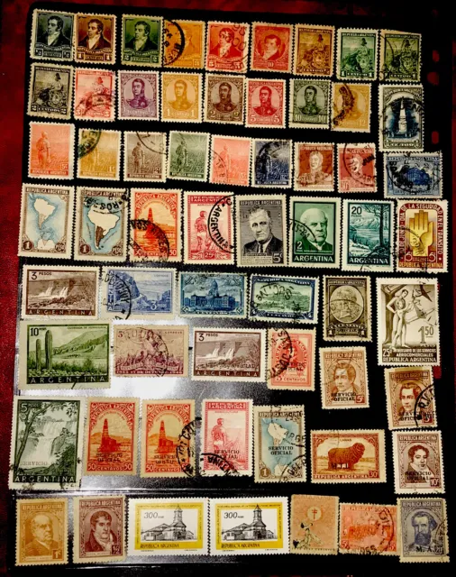 Argentina Stamp Lot of 61 Stamps