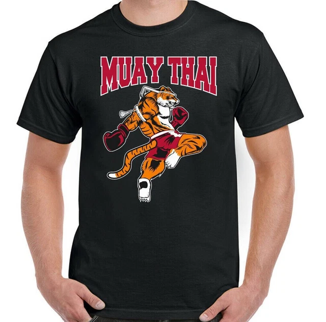 Muay Tailandese T-Shirt Tigre Mma Misto Arti Marziali Uomo Bjj UFC Kick Boxe Kit
