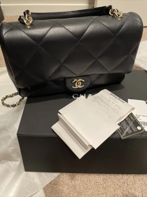 CHANEL TOP HANDLE flap bag medium, Gently Used, Comes With Receipt, Box &  Tag $5,700.00 - PicClick