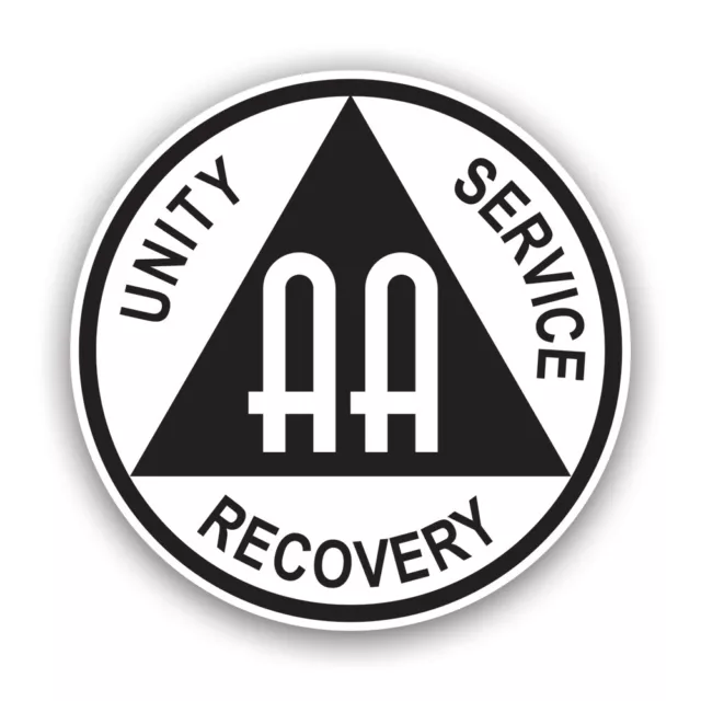 AA Alcoholics Anonymous Symbol Sticker Decal - Weatherproof - alcoholism