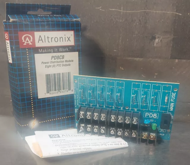 ALTRONIX PD8CB Power Distribution Module Eight (8)  PTC Outputs