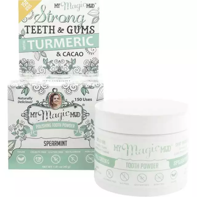 My Magic Mud Turmeric Polishing Tooth Powder - Spearmint 40g