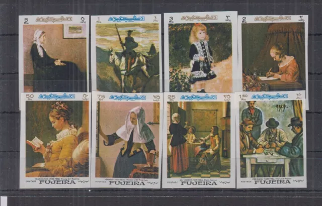 P100. Fujeira - MNH - Art - Paintings - Imperf