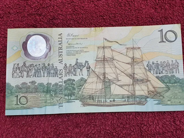 Australian 1988 First Polymer  $10 Bank Note First Printing