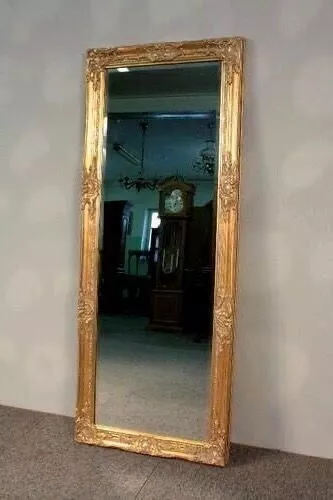 STUNNING Crystal mirror - Beautiful large wooden frame - Baroque - Gilt, Wood