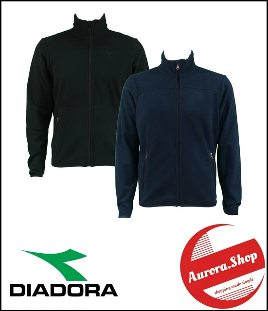 giacca PILE tecnica DIADORA full zip tasche felpa UNISEX pesca / lavoro 2 colori