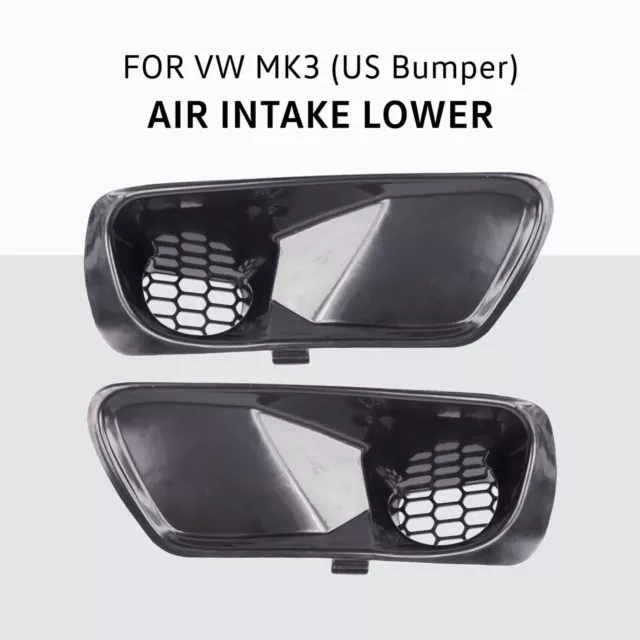 Entrada de aire inferior para EE. UU. Parachoques VW Golf Jetta MK3 GTI VR6