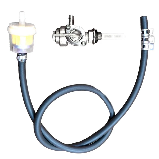 Interruttore Carburante Universale 6mm - Valvola On/Off In Plastica Per Tubi Benzina Auto E Moto