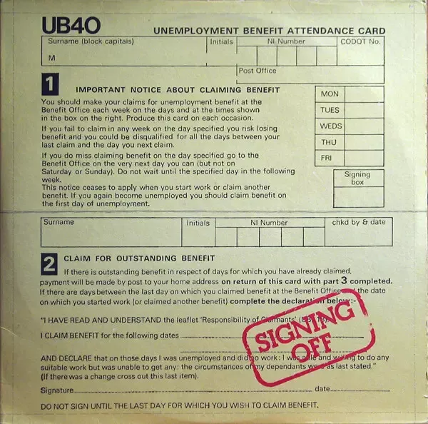 Ub40 Signing Off + 12inch graduate Records Vinyl LP