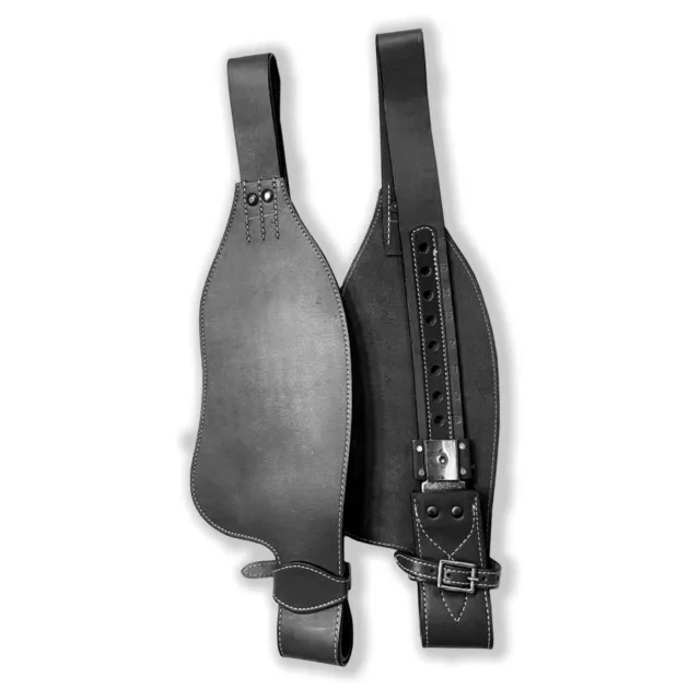 Horse Western Saddle Adult Tooled Leather Replacement Saddle Fender Pair Set New