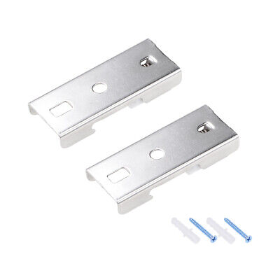 Curtain Rod Bracket Stainless Steel for 20mm Rail Top Mounted on Ceiling 2 Pcs