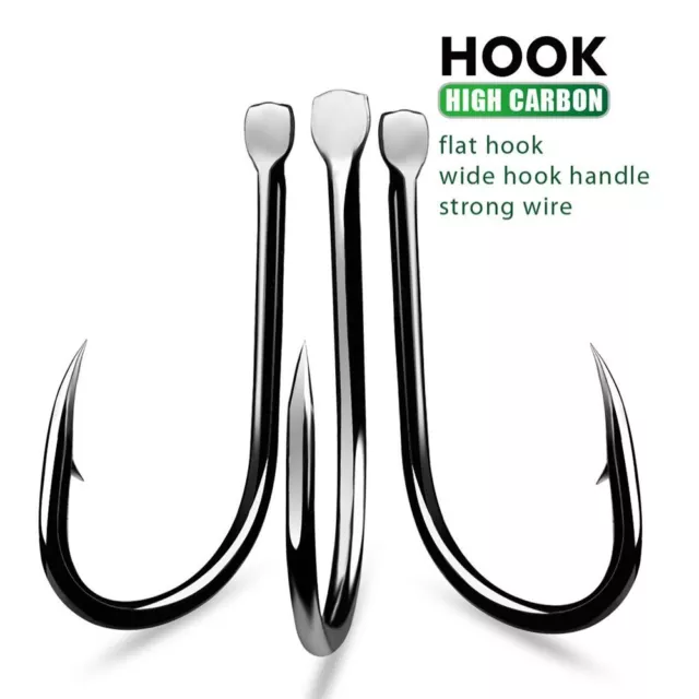 WITH BARB FISHING Hook Barbed Carp Hooks for 30PCS Sea Fishing