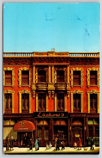 Luchows Restaurant 110 E 14th St New York City NY Postcard Cancel WOB Note 8c