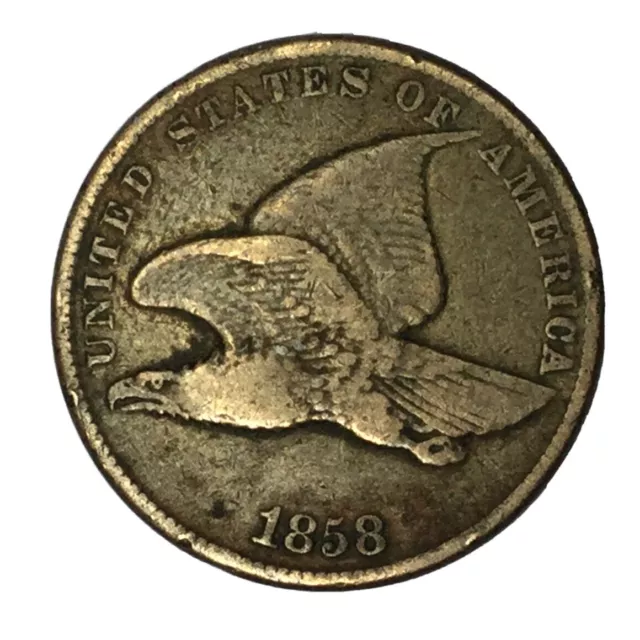 1858 1C Flying Eagle Cent F Uncertified #