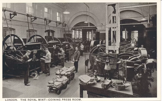 PC61220 London. The Royal Mint. Coining Press Room