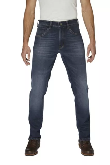 Rokker Rokkertech Motorrad/Bikers Jeans "Tapered Slim Blue" Herren