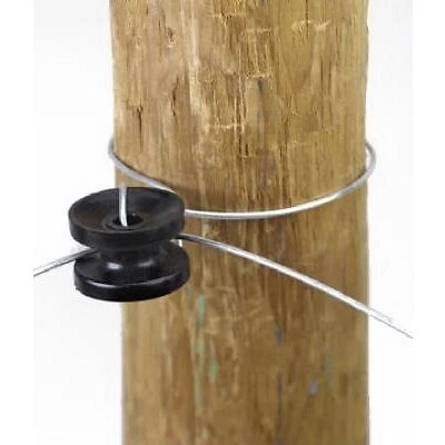 Electric Fence Insulator, High-Strain Corner & End Post, Black, 10-Pk. -1752-10