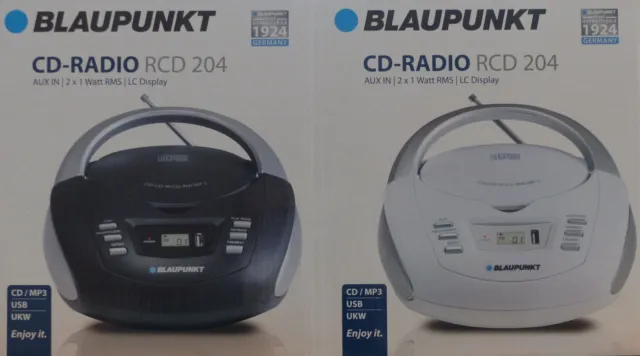 Blaupunkt CD-Radio RCD 204 CD-Player MP3 USB AUX IN LC Display / NEU!