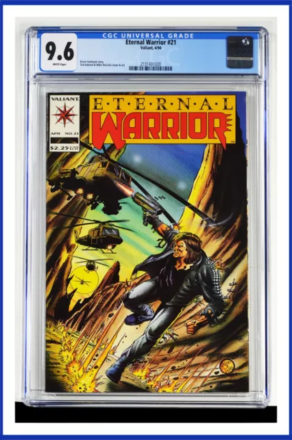 Eternal Warrior #21 CGC Graded 9.6 Valiant April 1994 White Pages Comic Book