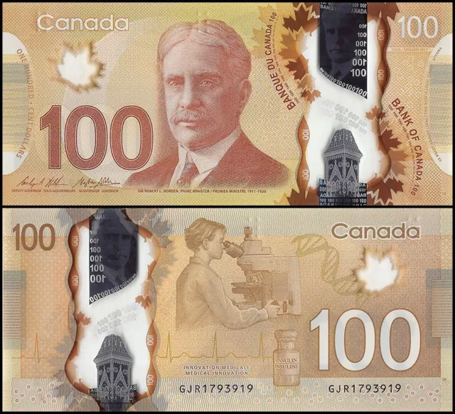 Canada 100 Dollars, 2011, P-110c, UNC, Polymer