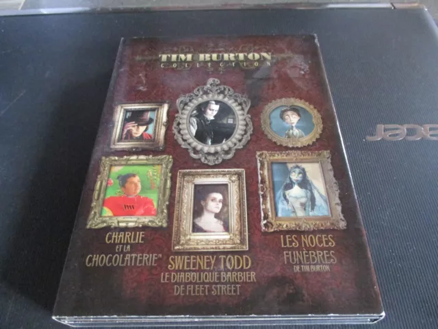 Coffret 3 Dvd "Tim Burton Collection : Sweeney Todd / Les Noces Funebres / Charl