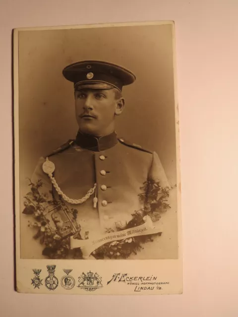 Lindau i. B. - Soldat in Uniform mit Schützenschnur - Regiment KB IR 20 / CDV