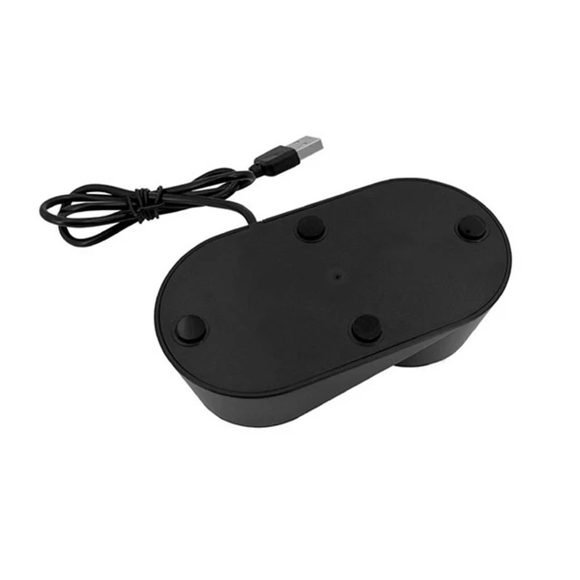 Knightsbridge Lampada Rasoio LED con Doppio Caricatore USB - Nero Opaco