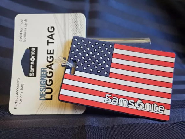 Samsonite Luggage Tag American Flag