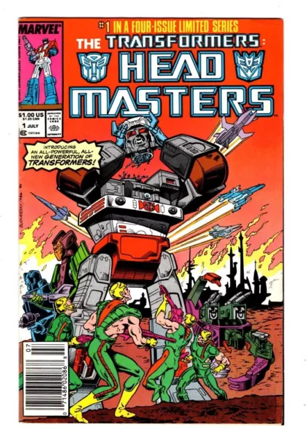 The Transformers  Headmasters #1 (Limited Series), Fn/Vf  (7.0), Newsstand,    *