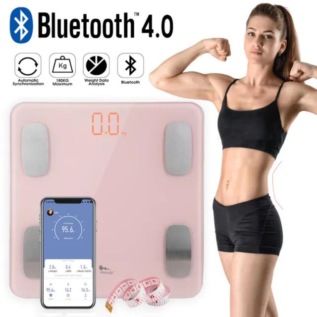 Himaly Körperfettwaage Digitale Personenwaage APP Bluetooth BMI BMR Körperwaage