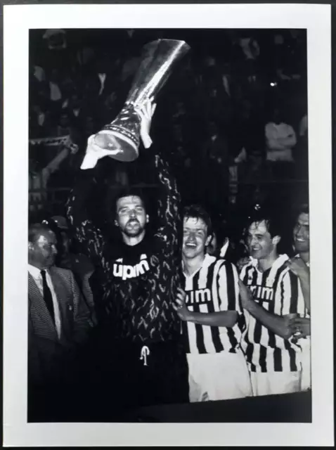 Altes Pressefoto Juventus UEFA-Cup 1990 FT 2544 - Druck 24x18 CM
