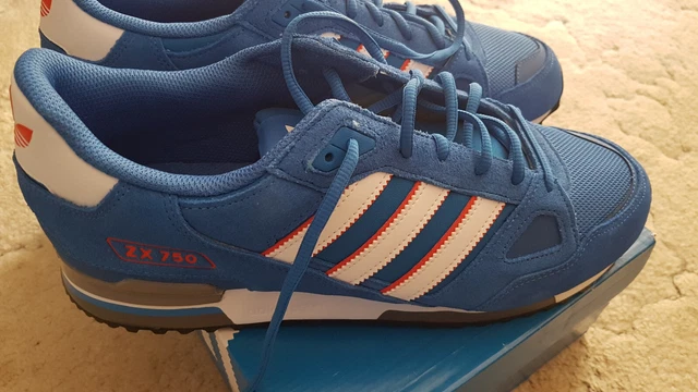 Adidas ZX 750 Originals -ID7598- blau-weiss Gr. 47 1/3  NEU OVP