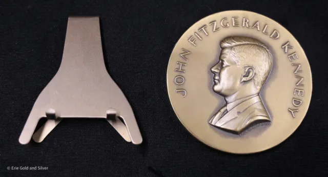 Vintage Medallic Art Co. 1961 President John F. Kennedy JFK Bronze Medal w/ Box 3