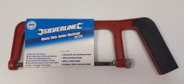 Silverline Heavy Duty Junior Hacksaw 150mm (79431)