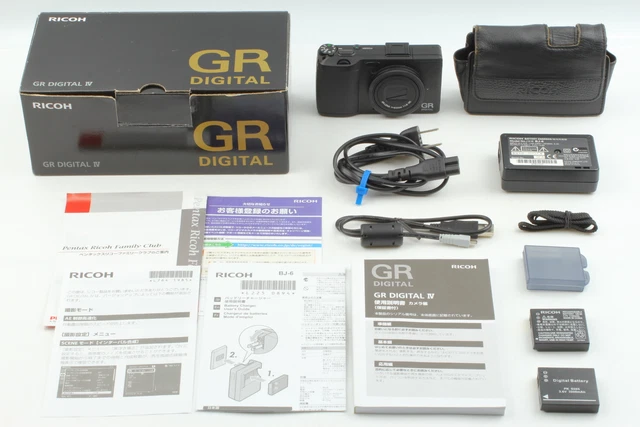 【MINT in BOX】Ricoh GR Digital IV 10.4MP Black Digital Camera From JAPAN