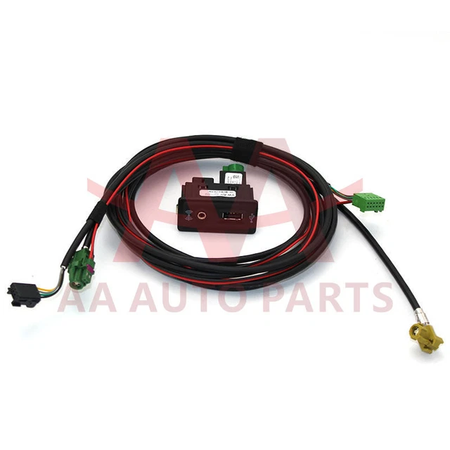 VOLKSWAGEN MIB2 CARPLAY Android Auto USB/AUX Port Harness For GOLF MK5