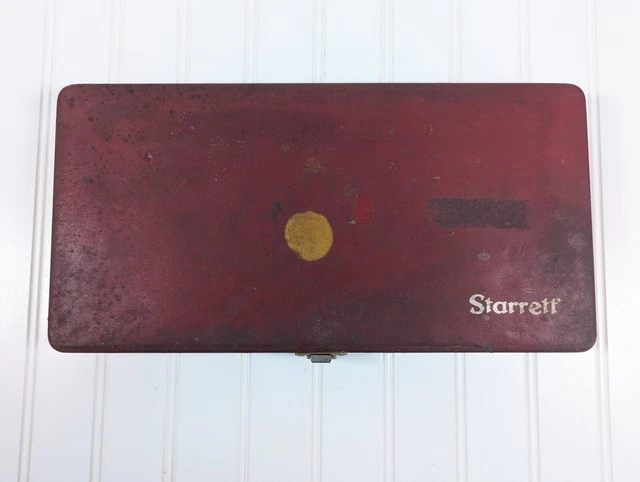 Starrett 445DZ-9RL 0 to 9" Depth Micrometer Original Boxed Set 6" Base Machinist