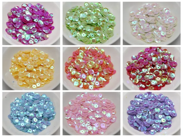 3000 8mm CUP round loose sequins Paillettes sewing Wedding Color for Choice