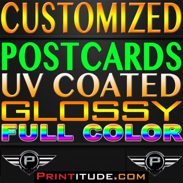 10000 Full Color, 4x6, GLOSSY UV COATED, 2 SIDED 4" x 6" POSTCARDS + Free Design