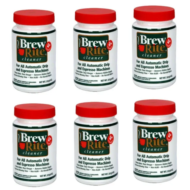 Brew Rite Coffee Maker Cleaner For Keurig Brewers 8 oz Bottle 227g (PACK OF 6)