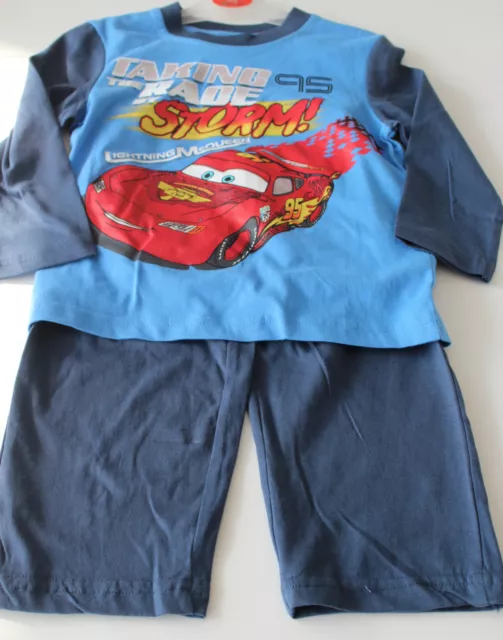 Nuovo Disney Cars Bambini pigiami Set vestaglia Ragazzi Blu 98 104 116 128 #30