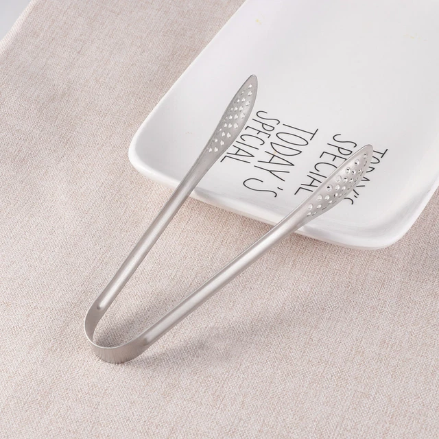 4 Pcs Food Serving Tongs Grill Tong Cupcakes Stainless Steel 2