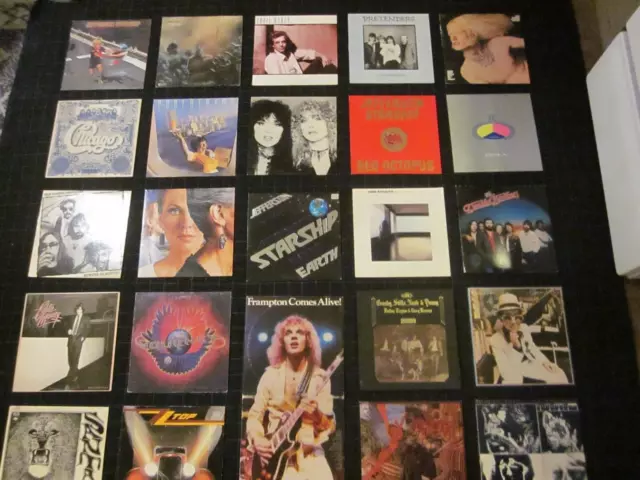 LOT of 25 Vinyl LP's Classic Rock "A Collection To Die For" VG++/EX 70's & 80's