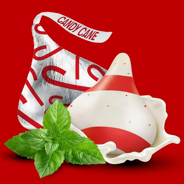 HERSHEY'S KISSESCANDY CANE Milk Chocolate CandyBulk Value Price