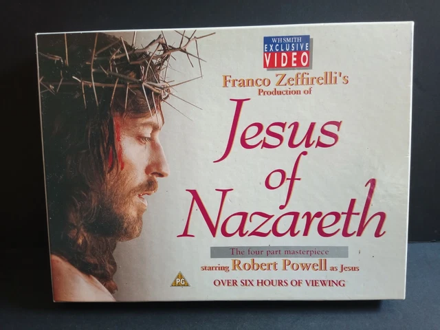 JESUS OF NAZARETH VHS Film Robert Powell As Jesus Six Hours Long £9.99 ...