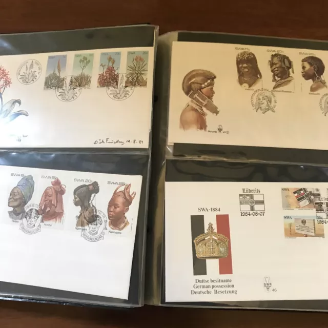 South West Africa FIRST DAY COVERS + MAXIMUM CARDS Collection of 148 3