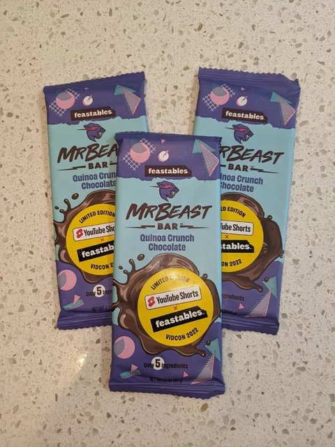 MRBEAST FEASTABLES YOUTUBE Shorts VidCon 2022 Chocolate Bar - Quinoa