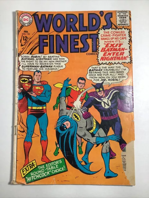 World's Finest Comics 155 DC Comics Batman Superman Robin Silver Age 1966