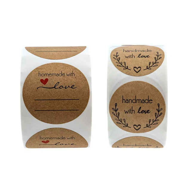 2 Roll/1000pcs Abdichtung Paster Geschenk Tag Aufkleber Dekorative Label