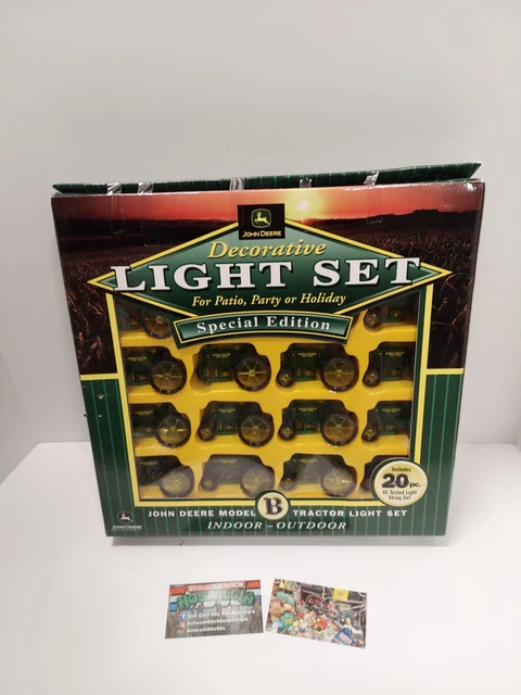 John Deere Model Tractor Decorative Light Set Special Edition Indoor Outdoor